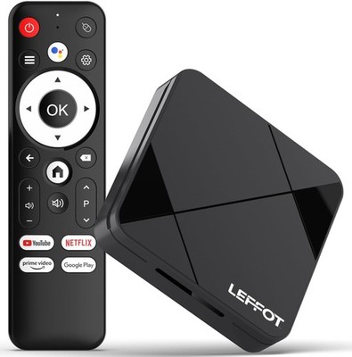 Android 14.0 TV Box 2025, LEFFOT RK3518 4K Ultra HD Streaming Device for TV, 2GB