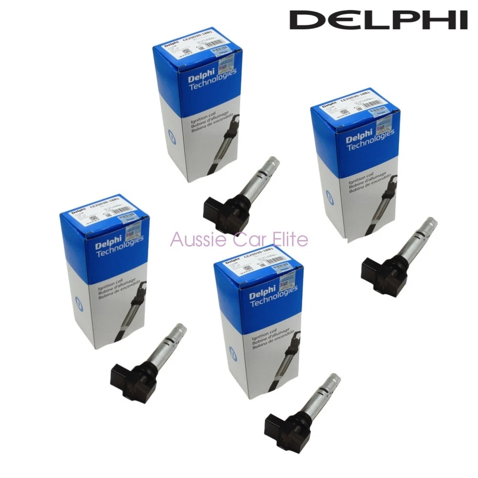 036905715H OEM 4 Set Delphi Ignition Coil Set For Audi A1 A3 VW Golf Tiguan 1.4 - Image 2 of 4
