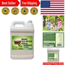 Cold Pressed 128 Fl Oz Neem Oil for Plant Shine, Skin  Hair Care - No Additives