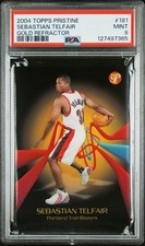 2004 Topps Pristine Sebastian Telfair 8/27 PSA 9 MINT Gold Refractor RC     cc17
