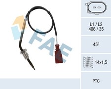 68049 FAE sensor, exhaust temperature before soot particulate filter for Seat Skoda VW 03G906