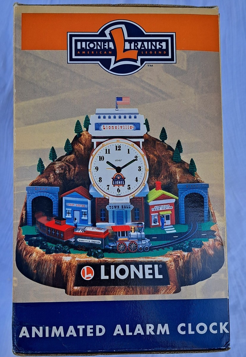 Vintage Lionel Trains 100th Anniversary Animated Alarm Clock NIB