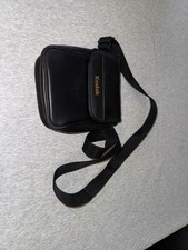 Vintage Kodak Black Compact Camera Case with Shoulder Strap and Belt Loop