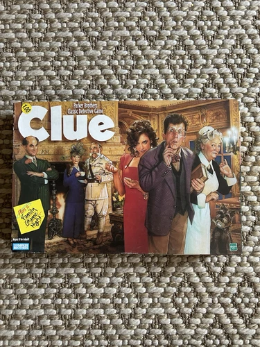 VINTAGE Clue COMPLETE Parker Brothers 1996 Classic Board Game Long Box 90s