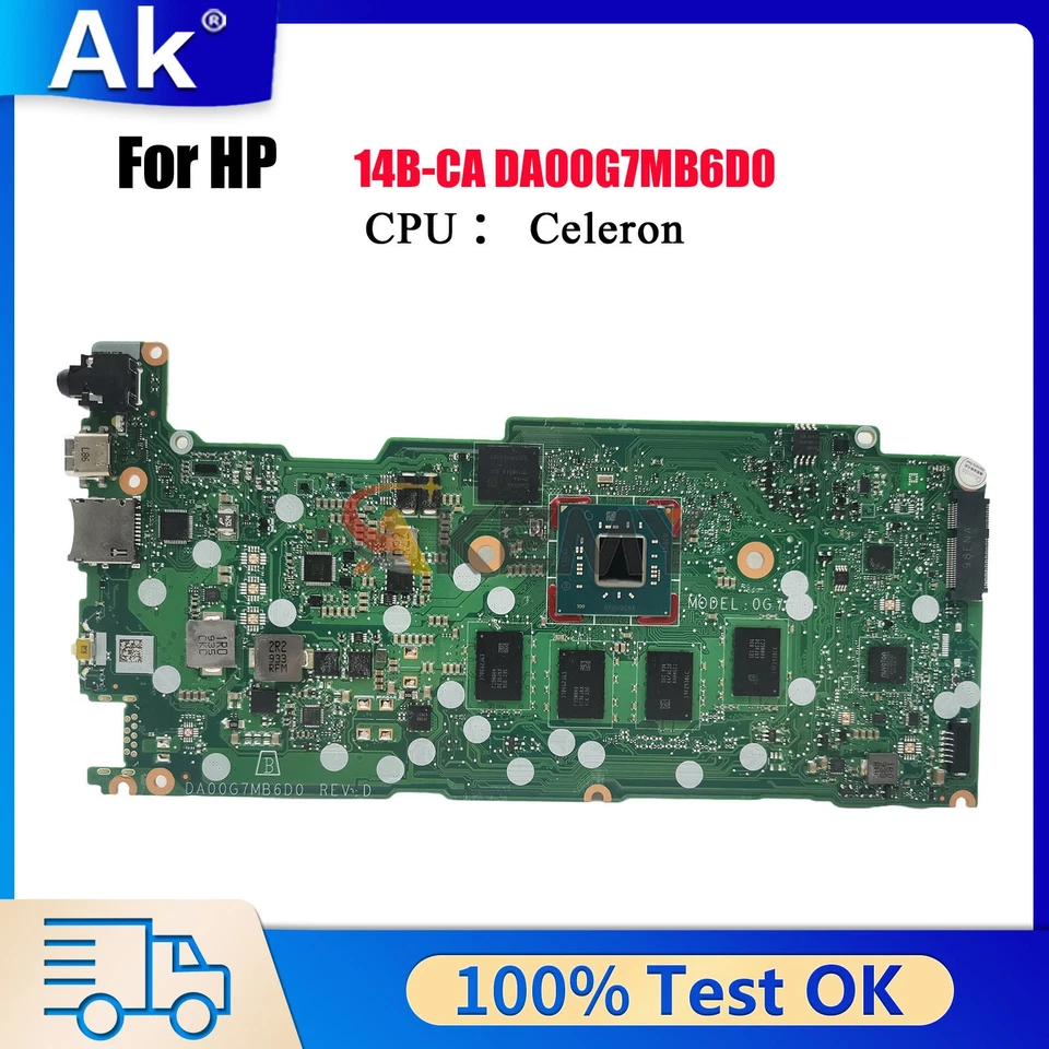 DA00G7MB6D0 Laptop Mainboard für HP 14B-CA 12B-CA N4000 N4020 N5000 L85673-001