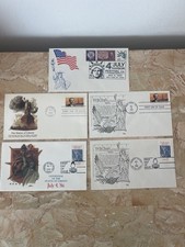 U.S.A  1985-1986,FDC The Statue Of Liberty 4 Covers and 4th Of July Mint Cover