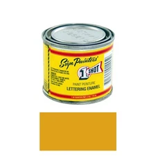 1/4 Pint 1 Shot 191L IMITATION GOLD Paint Lettering Enamel Pinstriping One Shot