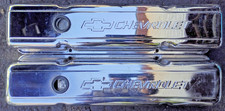 Chrome Sbc Valve Covers Chevrolet Script 283 302 307 327 350 383 400 Baffled Chrome Sbc Valve Covers Chevrolet Script 283 302 307 327 350 383 400 Baffled