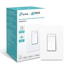 Kasa Smart Dimmer Switch HS220, Single Pole, Needs Neutral Wire, 2.4GHz Wi-Fi