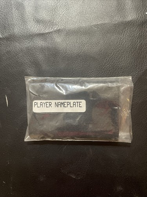 #ad Starter On Ice Authentic Player Nameplate New Black Rare NHL $7.00