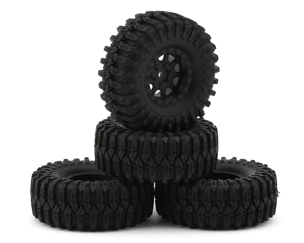 Redcat Ascent 32 Pre-mounted 1/32 Rock Crawler Tires (Black) (4) [RER41719]🌟✨25 Years on eBay! 250,000+ feedback!✨🌟