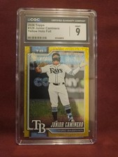 Junior Caminero 2026 Topps Yellow Holo Foil #328 CGC 9 208/399