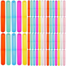 140pcs Travel Toothbrush Holder Case, Breathable Toothbrush Storage Portable ...