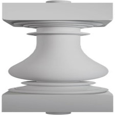 Grundiert 5" Breite x 26" Höhe Fiberthane 700 Serie Fiberglas Geländer - Code-konform