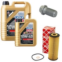MotoröL Filter Set 10W-40 Liqui Moly 6 Liter + Schraube FüR Mercedes E-Klasse