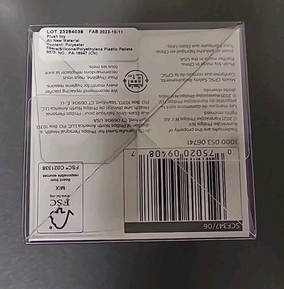 BPA Free Philips Soothie Snuggle Pacifier for Infants 0m+ Koala | Free Shipping!