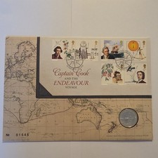 2018 Captain James Cook £2 Coin Two Pound Coin  Cover FDC PNC No 01545 BUNC