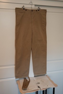 Visvim Camus Braces Chino Pants Beige 19SS Size 3 38.5 x 30.25 Made in Japan