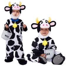 Spooktacular Creations Unisex Baby Cow Costume Outfit with Milking Bucket