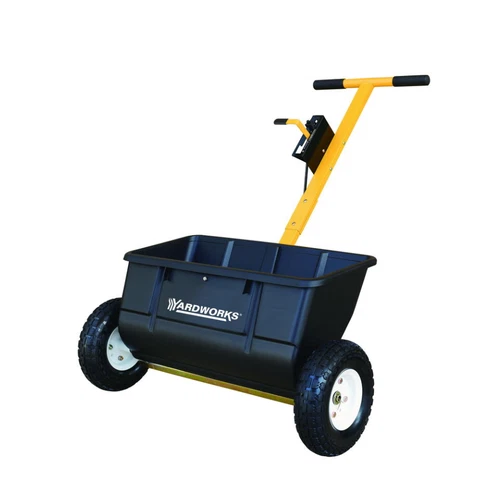 YardWorks Solutions Steel Drop Spreader - Thumbnail 2