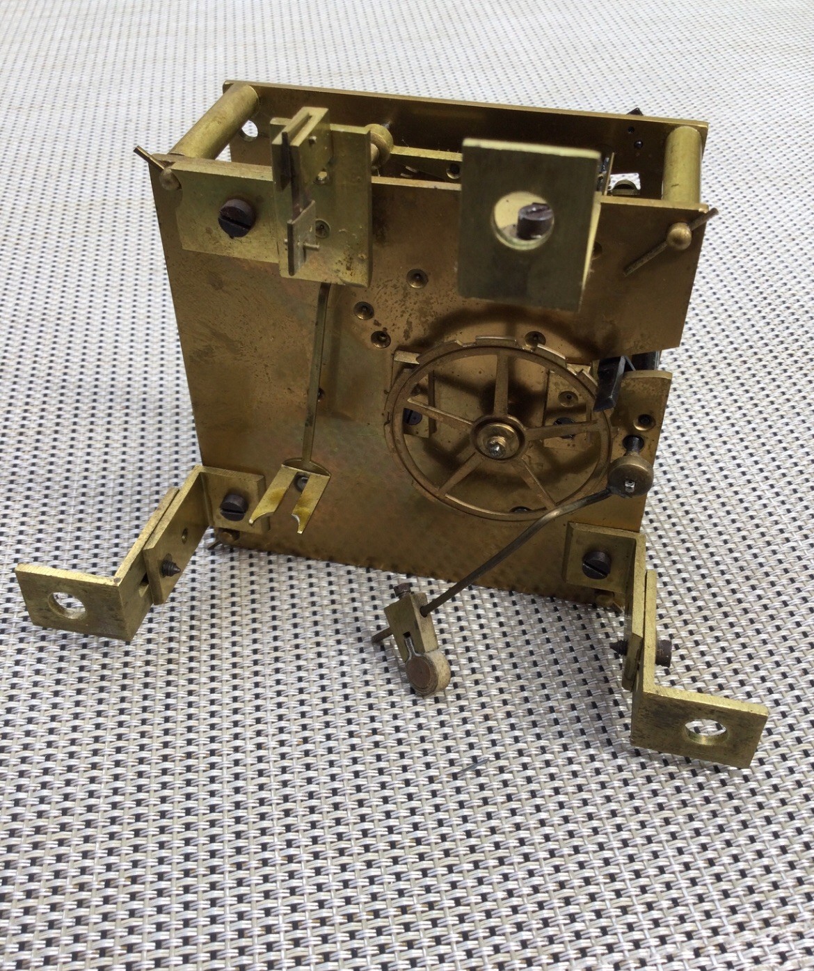 Antique Wood wall French  clock by Louis Nancy Keeping Time In Chiming About1880