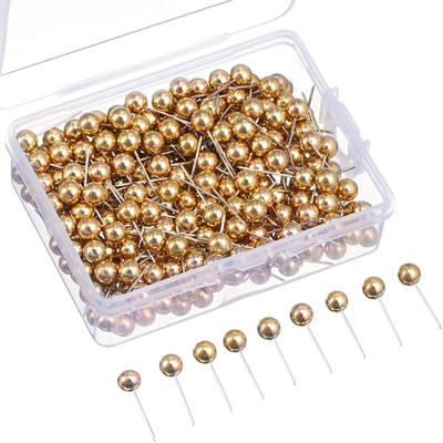 Map Tacks Push Pins Small Size 300 Packs (Red, 1/5 Inch)