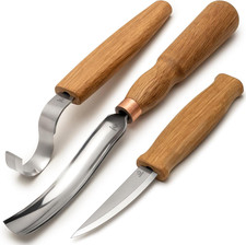 Wood Carving Knives Set - Spoon Hook Knife and Chisels for Beginners