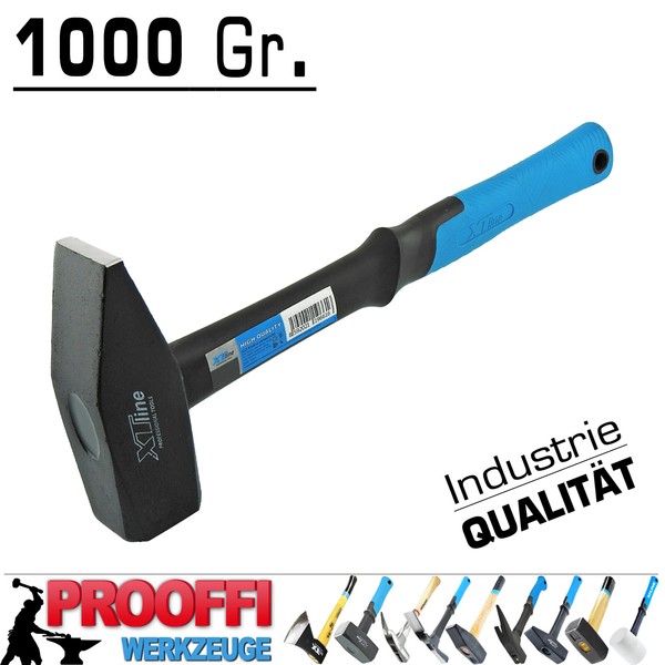 Profi Schlosserhammer Werkstatt Vorschlag Stahl Hammer Fiberglas Ergo 1000 Gramm-image