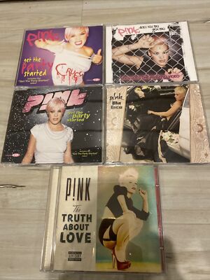 Pink 5 CD  LOT Get the Party Started Don t Let Me Get Me Who Knew Truth About