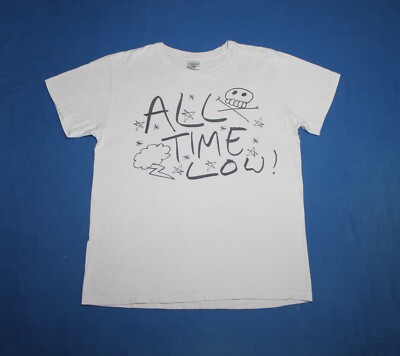 All Time Low Shirt Pop Punk Band Weiß Herren T-Shirt Small