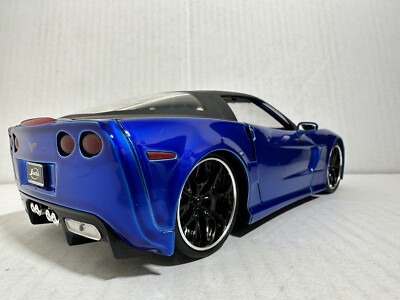 ミニカー JADA CHEVROLET JADA BIGTIME BTM 2006 CHEVY CORVETTE ZO6 BLUE 1:24 DIECAST MODEL