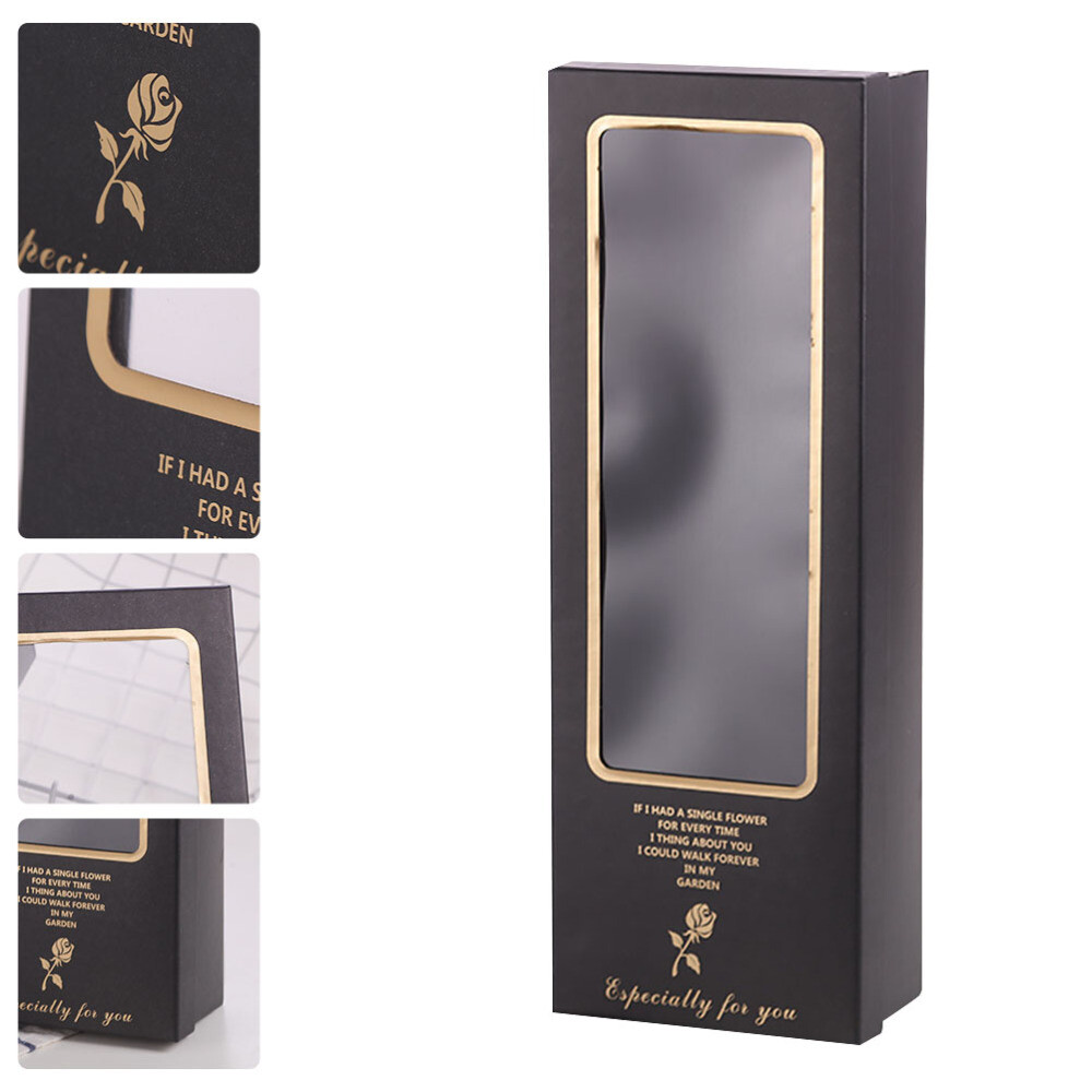2 Pcs Wedding Anniversary Gift Flower Bouquet Holder Box Card Boxes