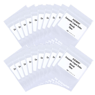 Attacchi Linguali Ceramica Composita Ortodonzia Dentale Pulsanti Linguali In Ceramica Per Ortodonzia - Base Rotonda Adesiva, Marca AZDENT Pulsanti Linguali Ortodontici - Foto 5