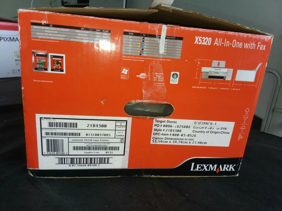 Lexmark X5320 All-In-One Inkjet Printer- NEW in BOX - Image 2 of 4