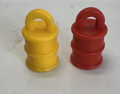 Lakeside Tubtown Harbor Village Playset 1982 Yellow & Orange Barrel Drum Piece