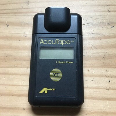 Vintage AMERCEP AccuTape Ultrasonic Distance Estimator Lithium Battery Powered