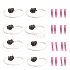For 6.6L DURAMAX LLY LBZ Fuel Injector Pigtail Plug Connector & Heat Shrink 8PCS