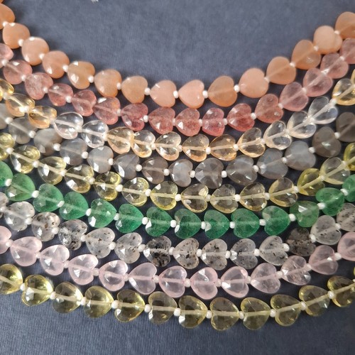 18 perline vetro sfaccettato Goccia colore nero - Materiali - Bigio... | su MissHobby