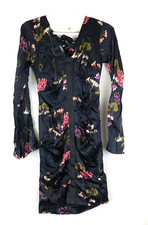 Nicole Miller Women’s Blue Lillypad Bell Sleeve Dress, Size 4