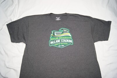 baylor bears mclane stadium t-shirt men's 2XL heather gray champion short sleeve