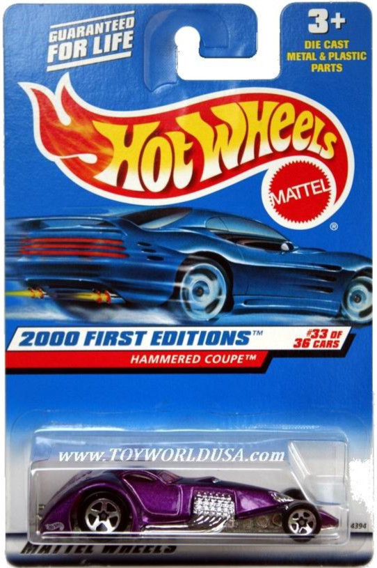 2000 Hot Wheels #93 First Edition Hammered Coupe