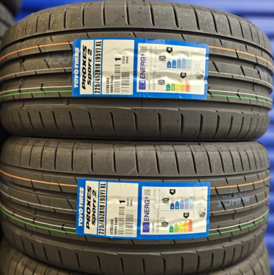 2X NEW TOYO PROXES SPORT 2 225/45 ZR18 XL 95Y UHP TYRES 225 45 18