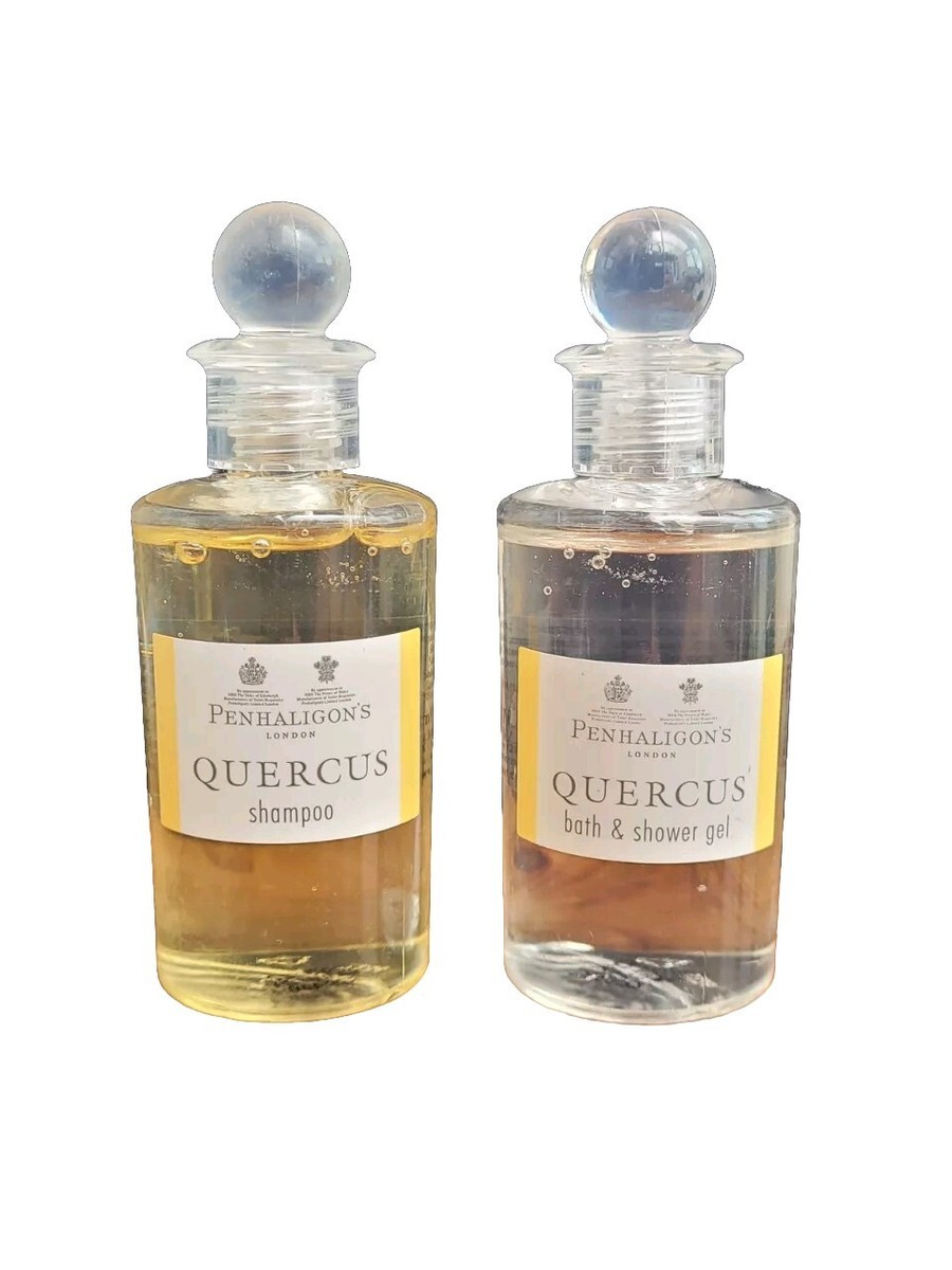 Penhaligon’s Quercus 1x Shampoo, 1x Bath Shower Gel,Travel Miniatures*
