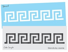 Stencil Greek Key Border Wall Art Cottage Chic Neo Classic Roman DIY Craft Signs