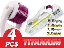 4x Derma Skin Roller White, Deep Scars, Cellulite, Wrinkles, Beard Growth 540Pin