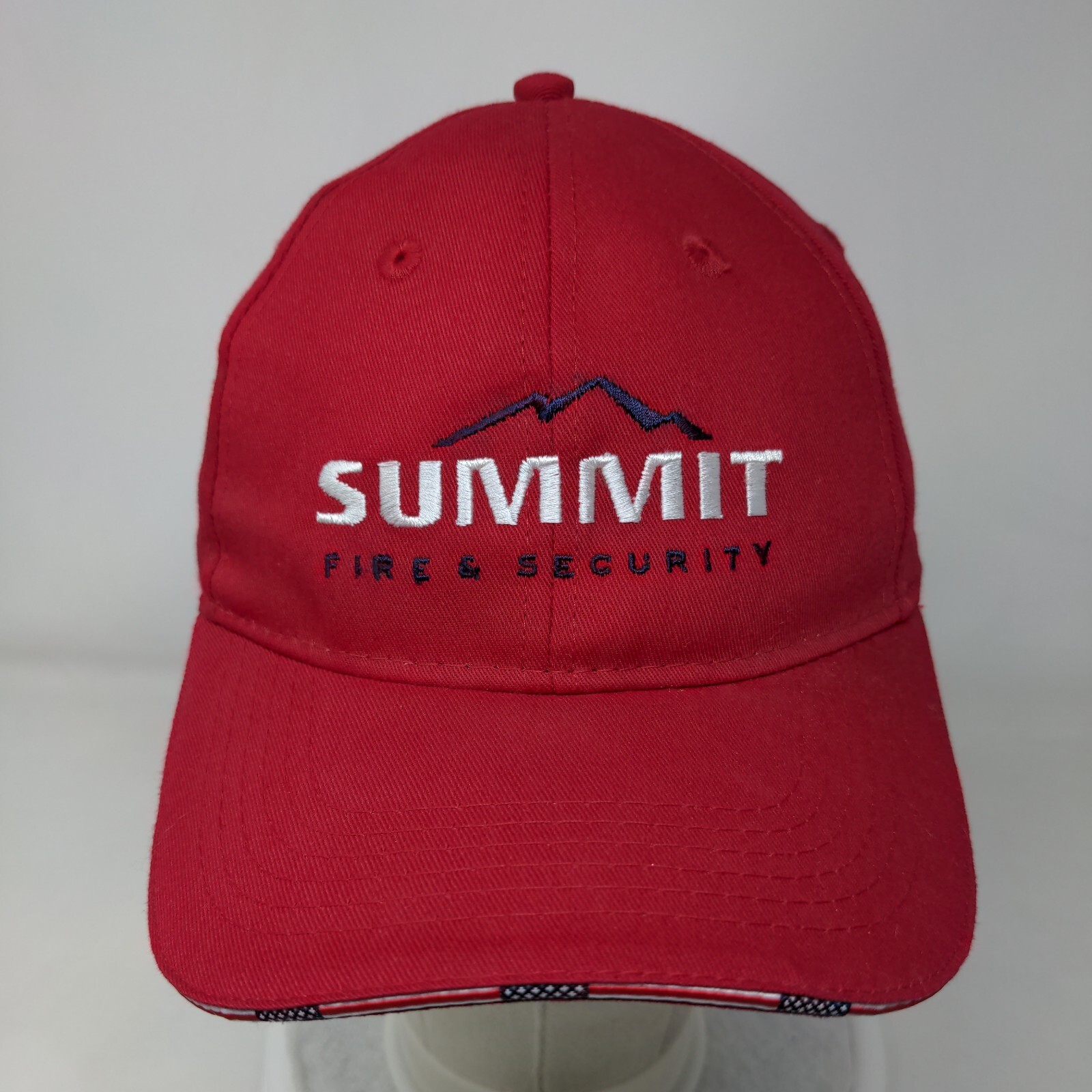 Summit Fire & Security Strapback Hat Red One Size… - image 2