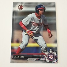 2017 Bowman Draft Juan Soto #BD-162 Washington Nationals Rookie Card. rookie card picture