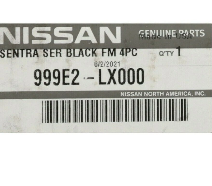 NUEVO OEM NISSAN SENTRA SE-R 2007-2012 JUEGO ALFOMBRILLAS ALFOMBRILLAS DELANTERAS TRASERAS NEGRAS Foto 3 de 3