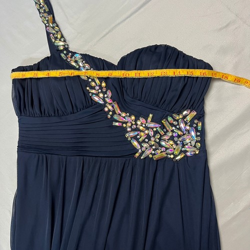 City Triangles Formal Gown Embellished One Shoulder Dress Bridesmaid Size 13 - Picture 11 of 16