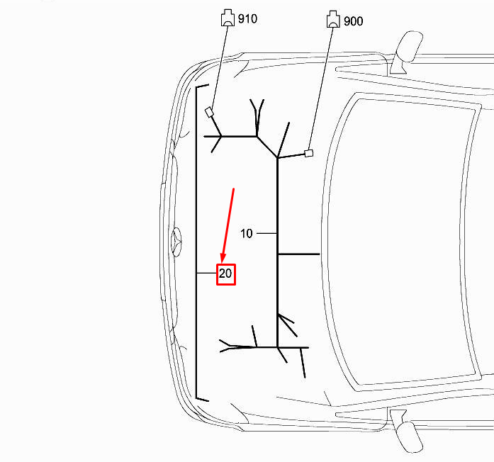 Neu MERCEDES-BENZ CITAN W415 Nebelscheinwerfer-Kabelbaum A4155405408 Original